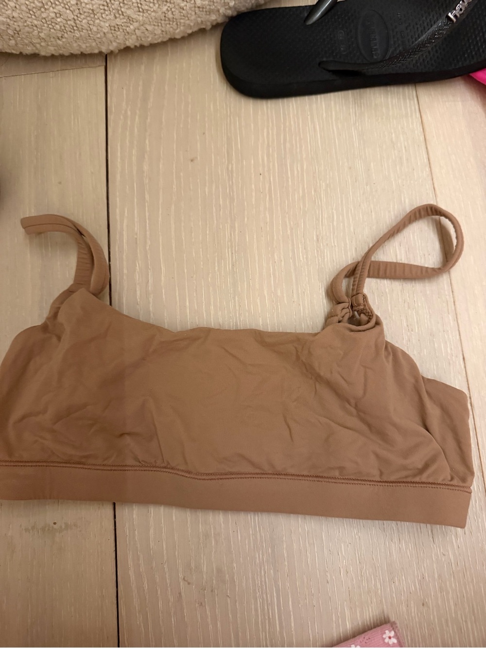 Skims Seamless Nude Bralette with Adjustable Straps